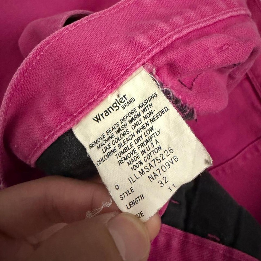 Vintage wrangler pink bareback western jeans - Picture 7 of 7